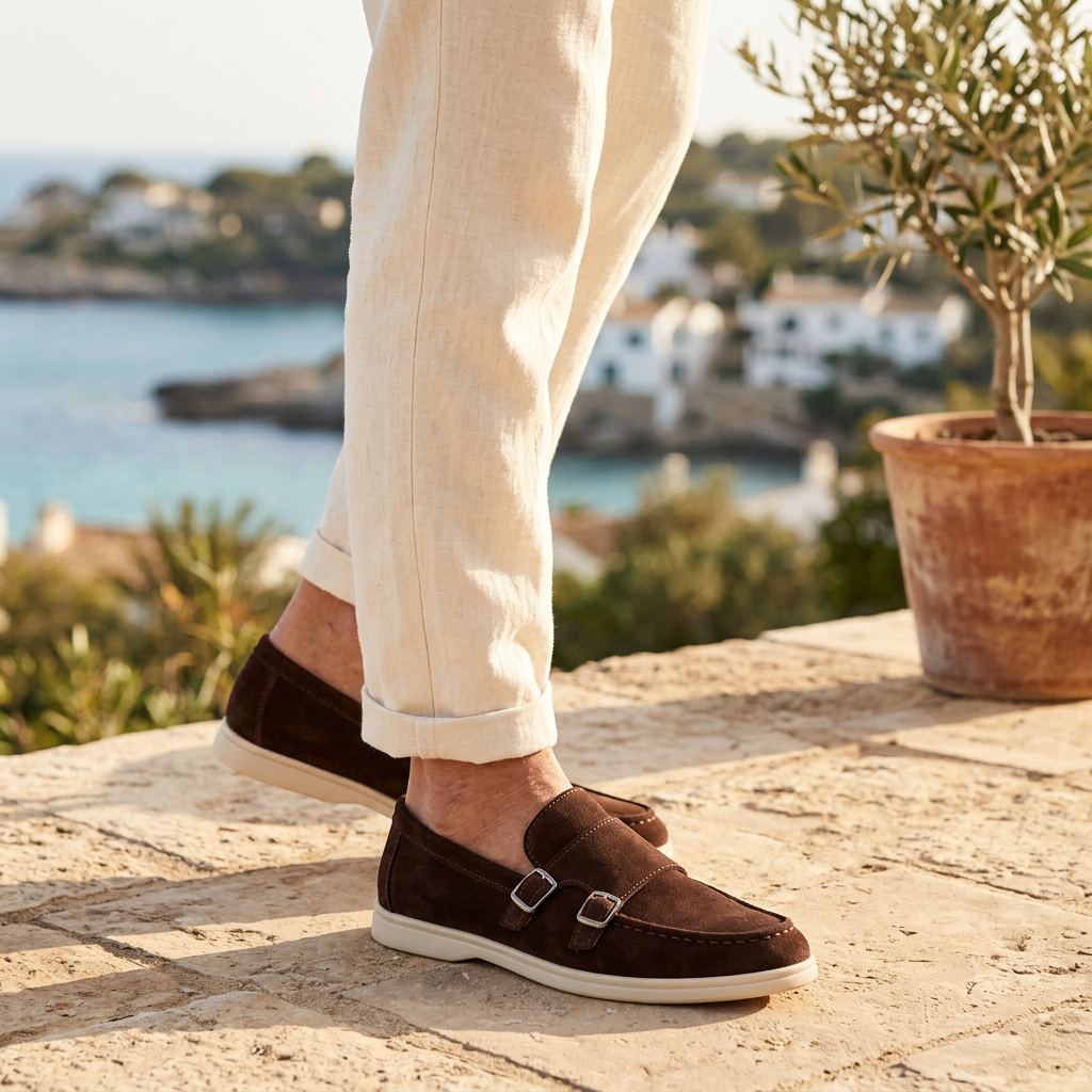 Loafer mit Doppelschnalle