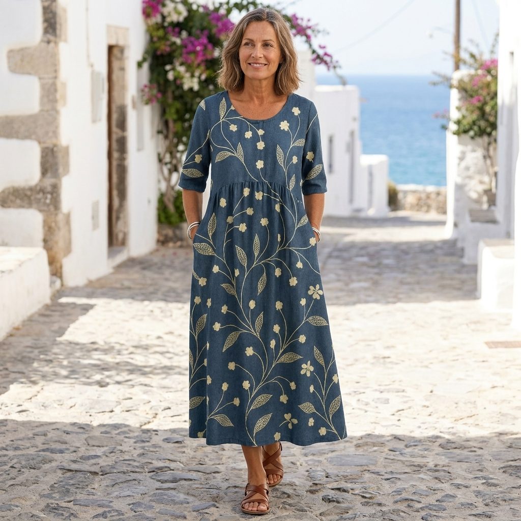 Fließendes Kleid für den Alltag