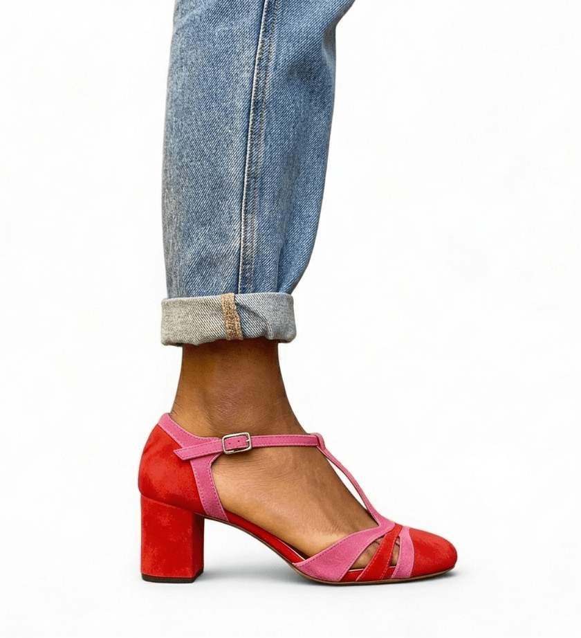 Stilvolle Sandalen mit Blockabsatz und femininem Design