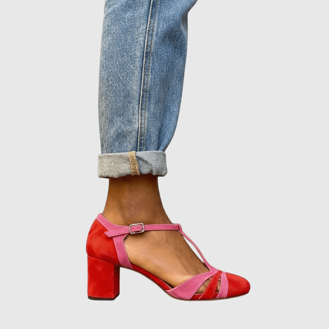 Stilvolle Sandalen mit Blockabsatz und femininem Design