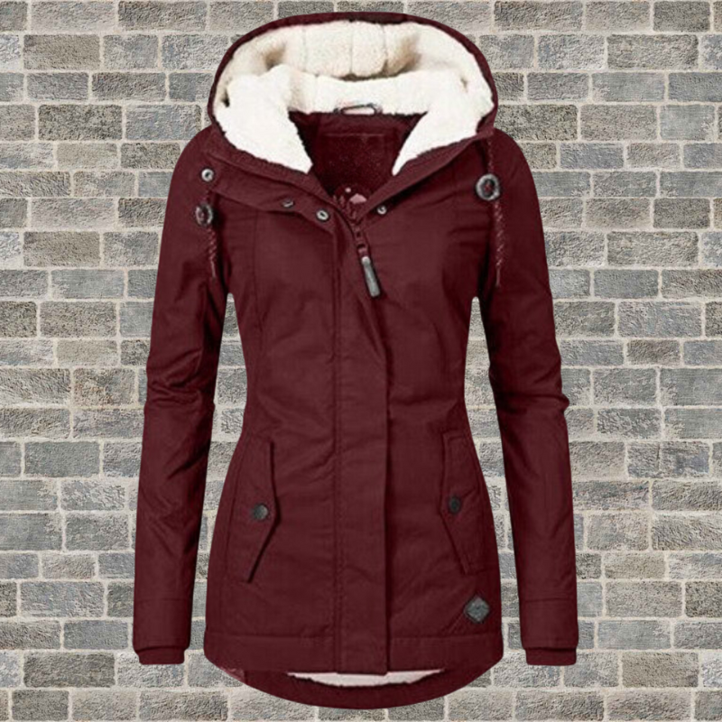 Gefütterter Parka Mit Kapuze