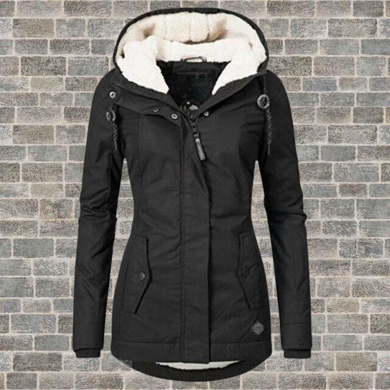 Gefütterter Parka Mit Kapuze