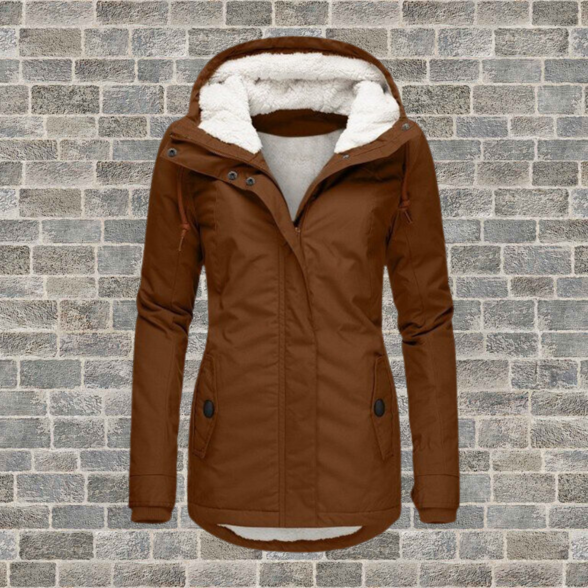 Gefütterter Parka Mit Kapuze