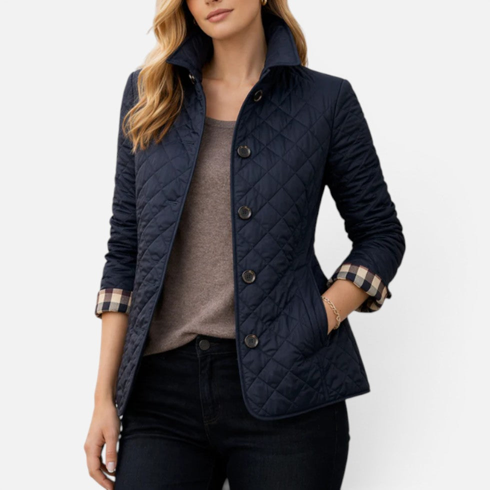 Damen-Steppjacke mit Stehkragen