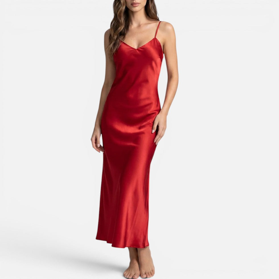 Nachtkleid mit Spaghettiträgern