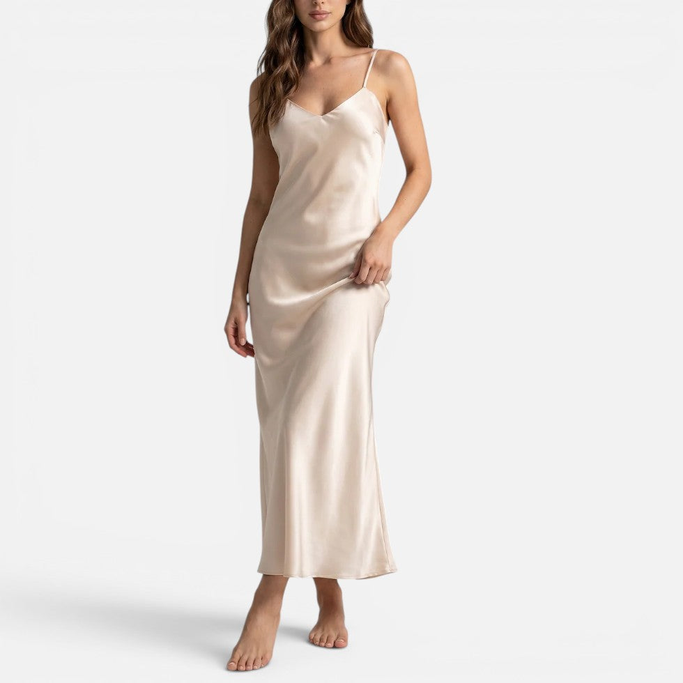 Nachtkleid mit Spaghettiträgern