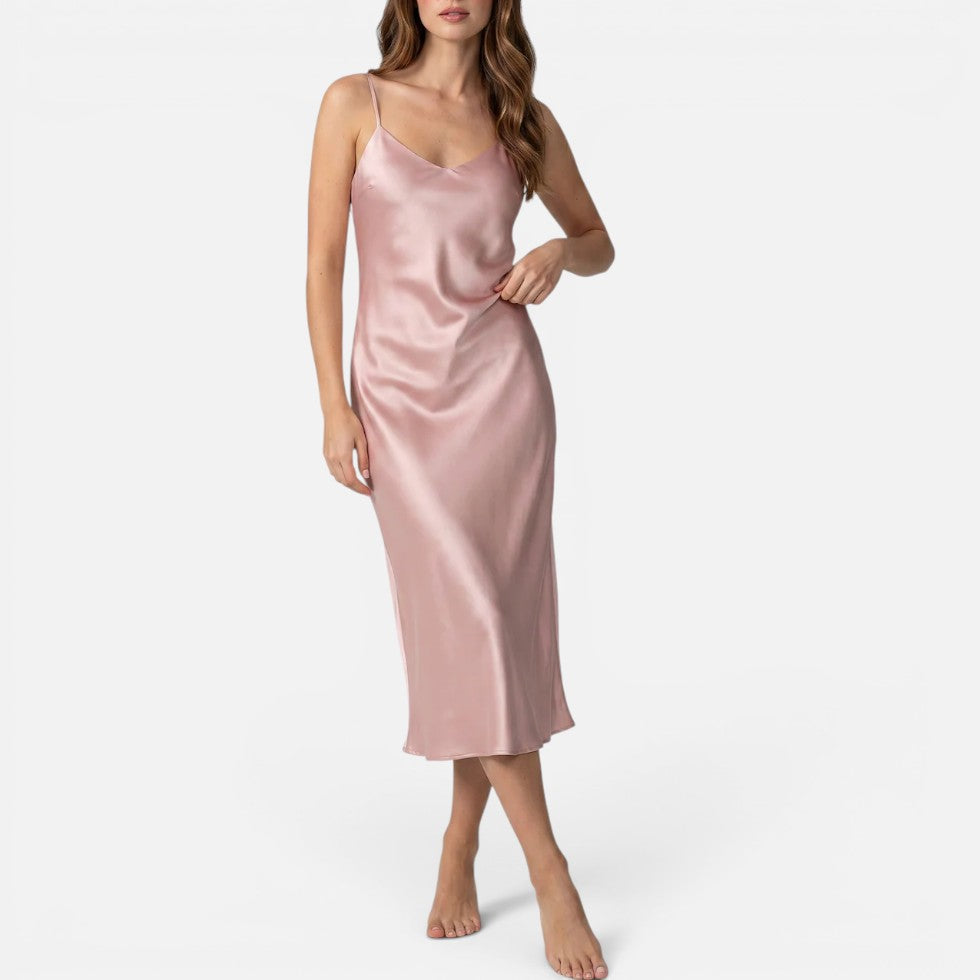 Nachtkleid mit Spaghettiträgern