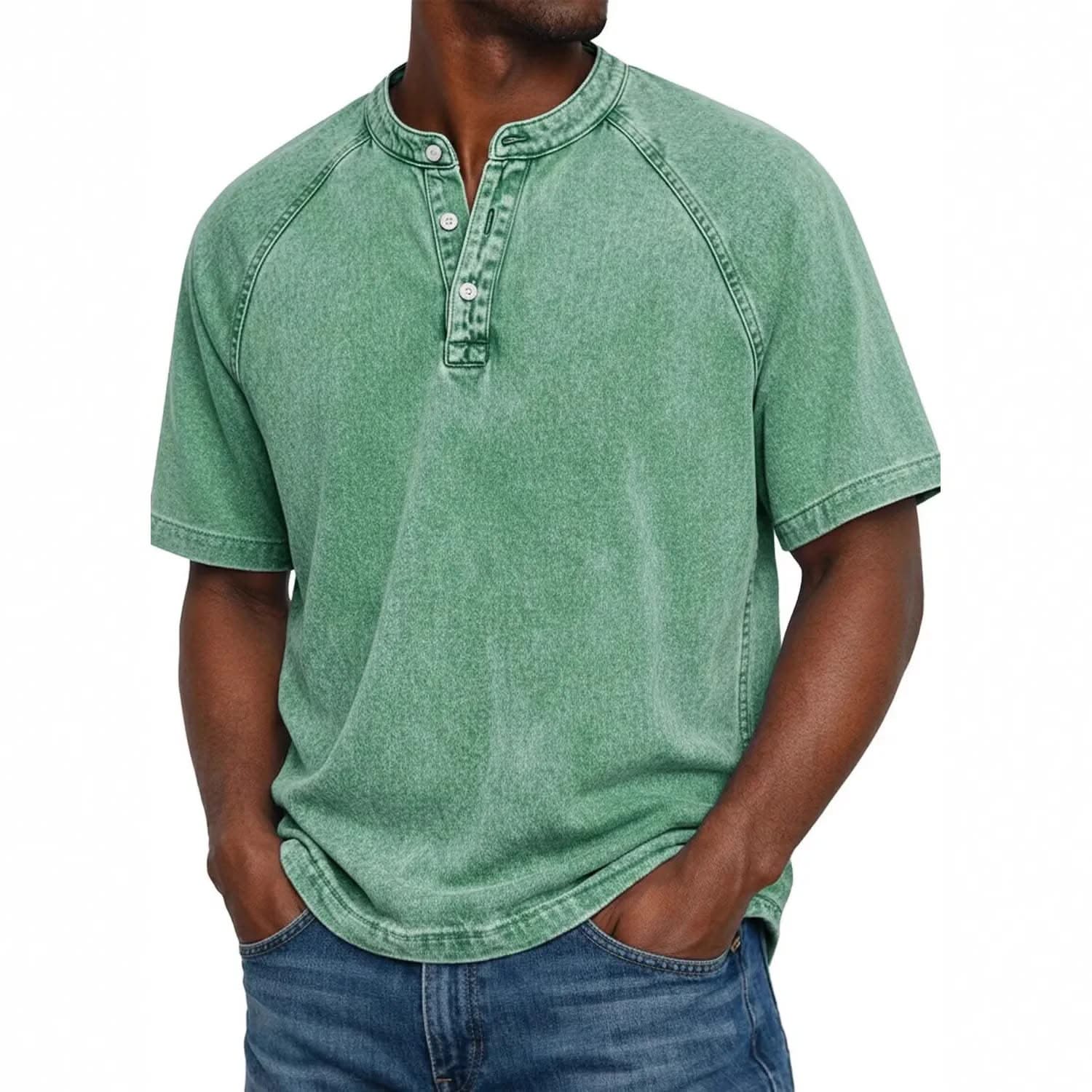 Locker Geschnittenes Henley