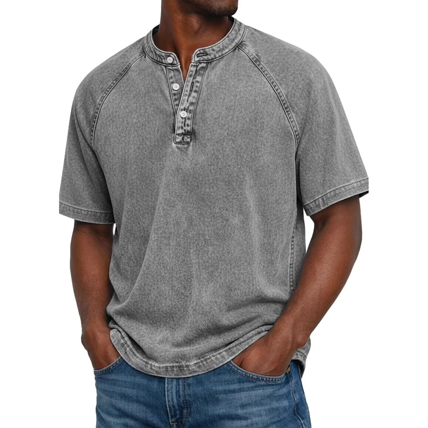 Locker Geschnittenes Henley