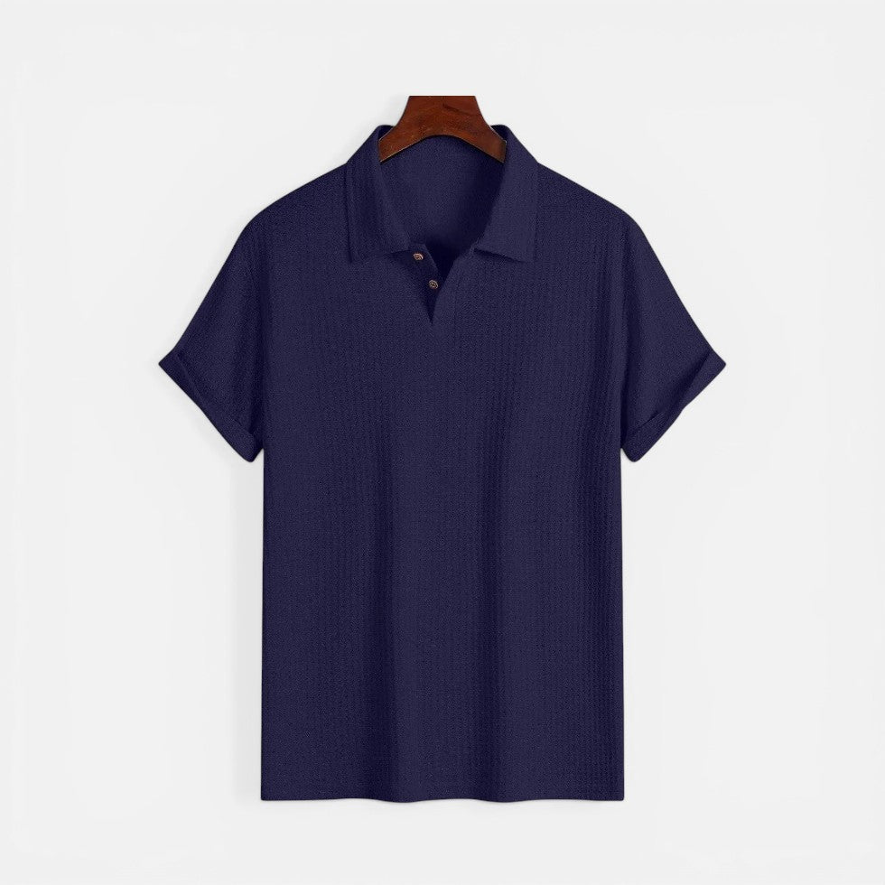 Herren-Poloshirt mit Struktur