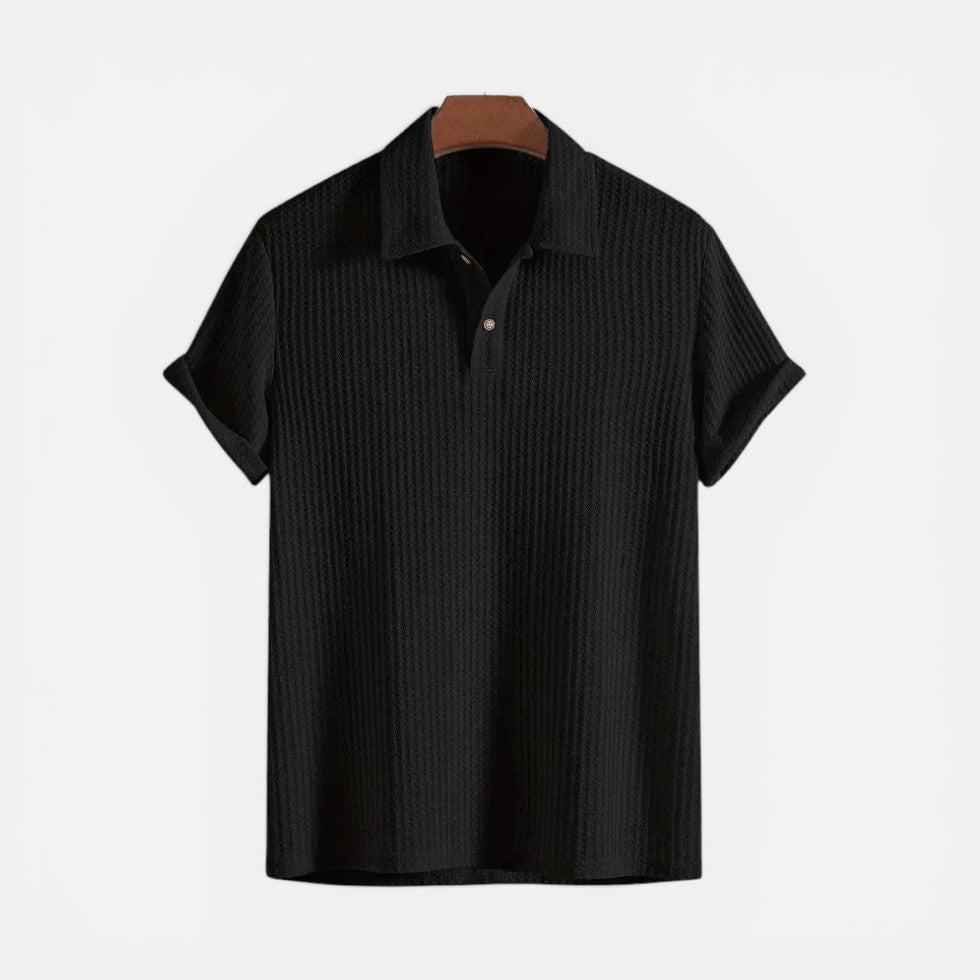 Herren-Poloshirt mit Struktur