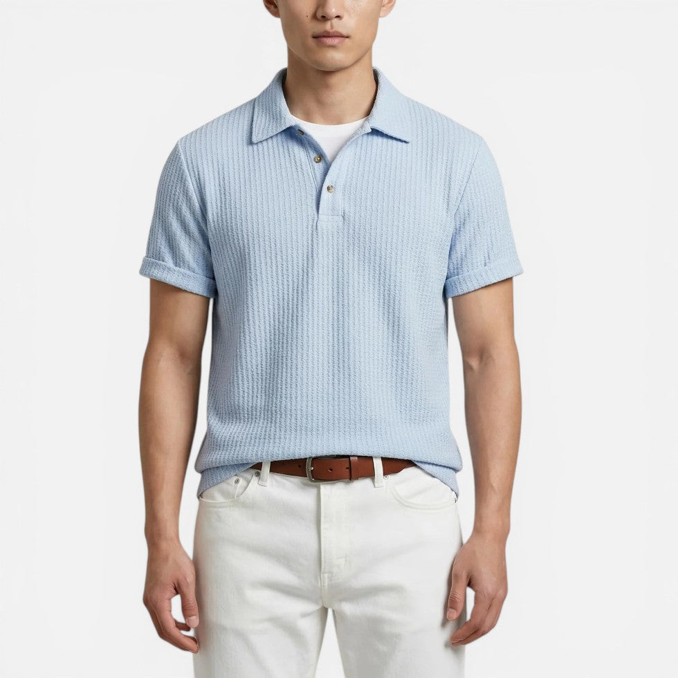 Herren-Poloshirt mit Struktur