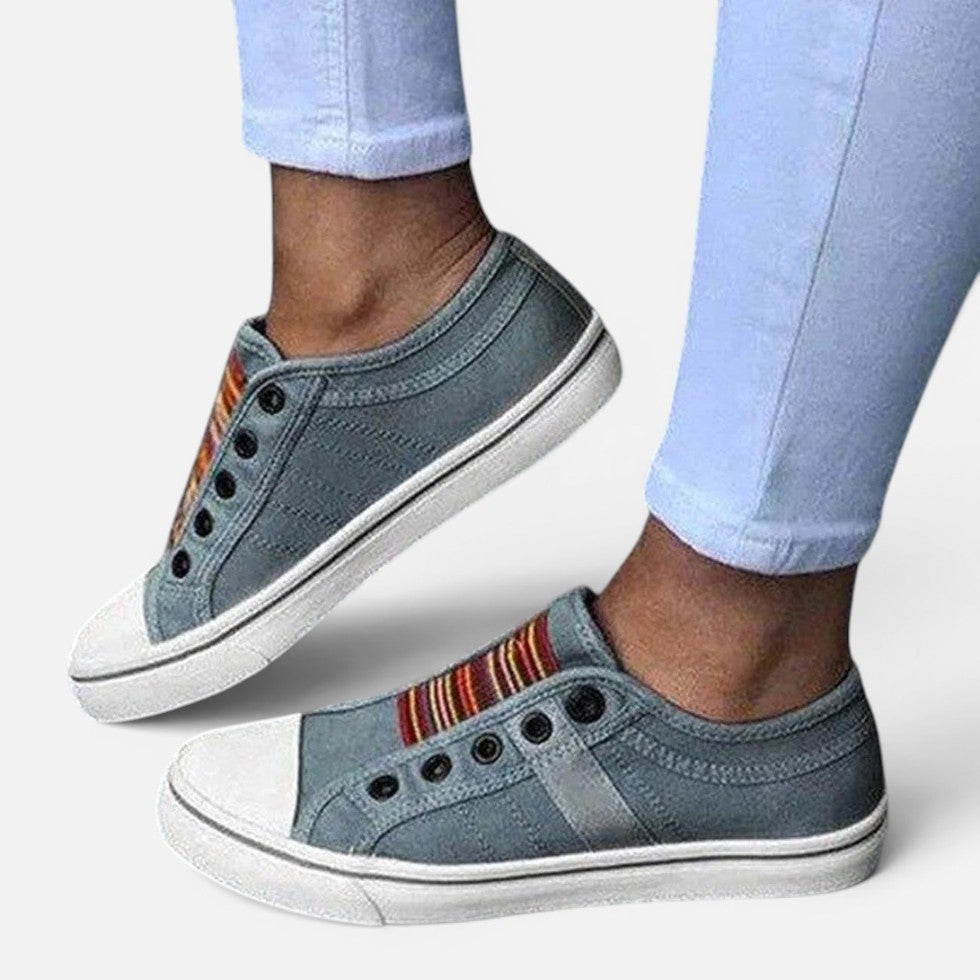 Damen-Sneaker mit Elastikeinsatz