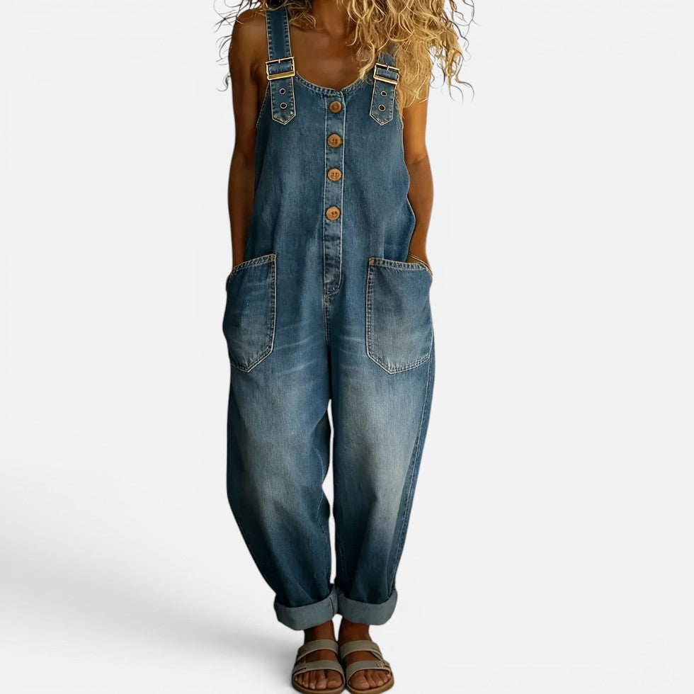 Damen-Jumpsuit mit weitem Schnitt