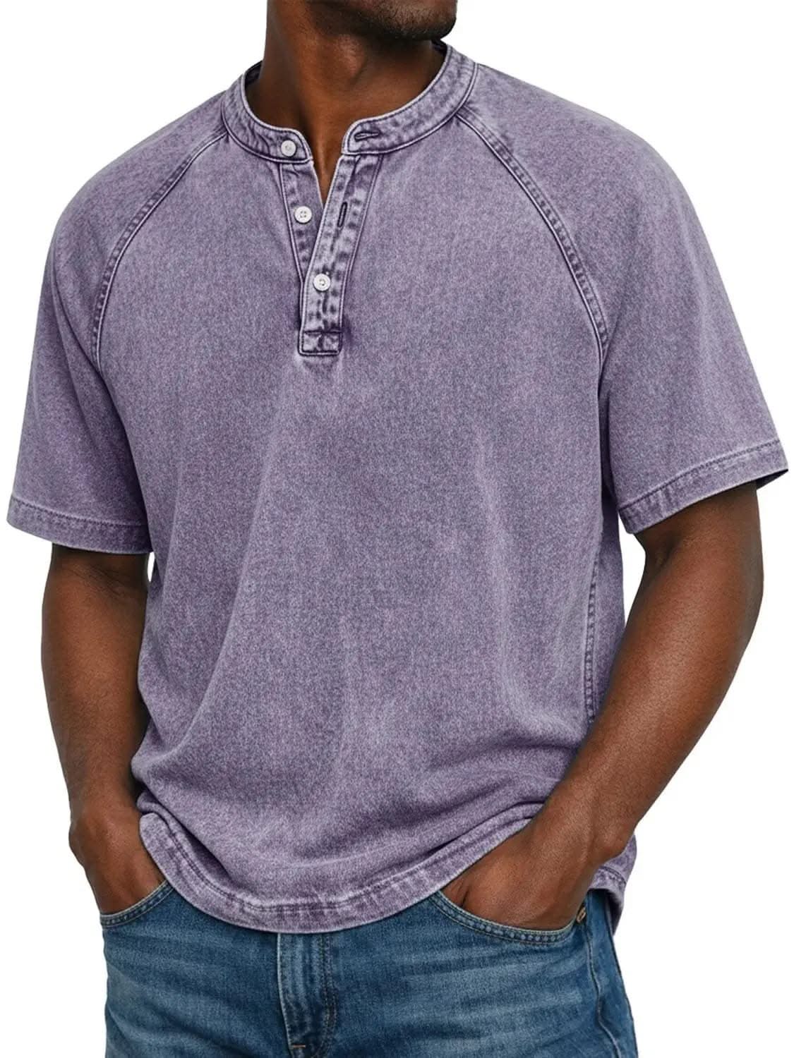 Locker Geschnittenes Henley