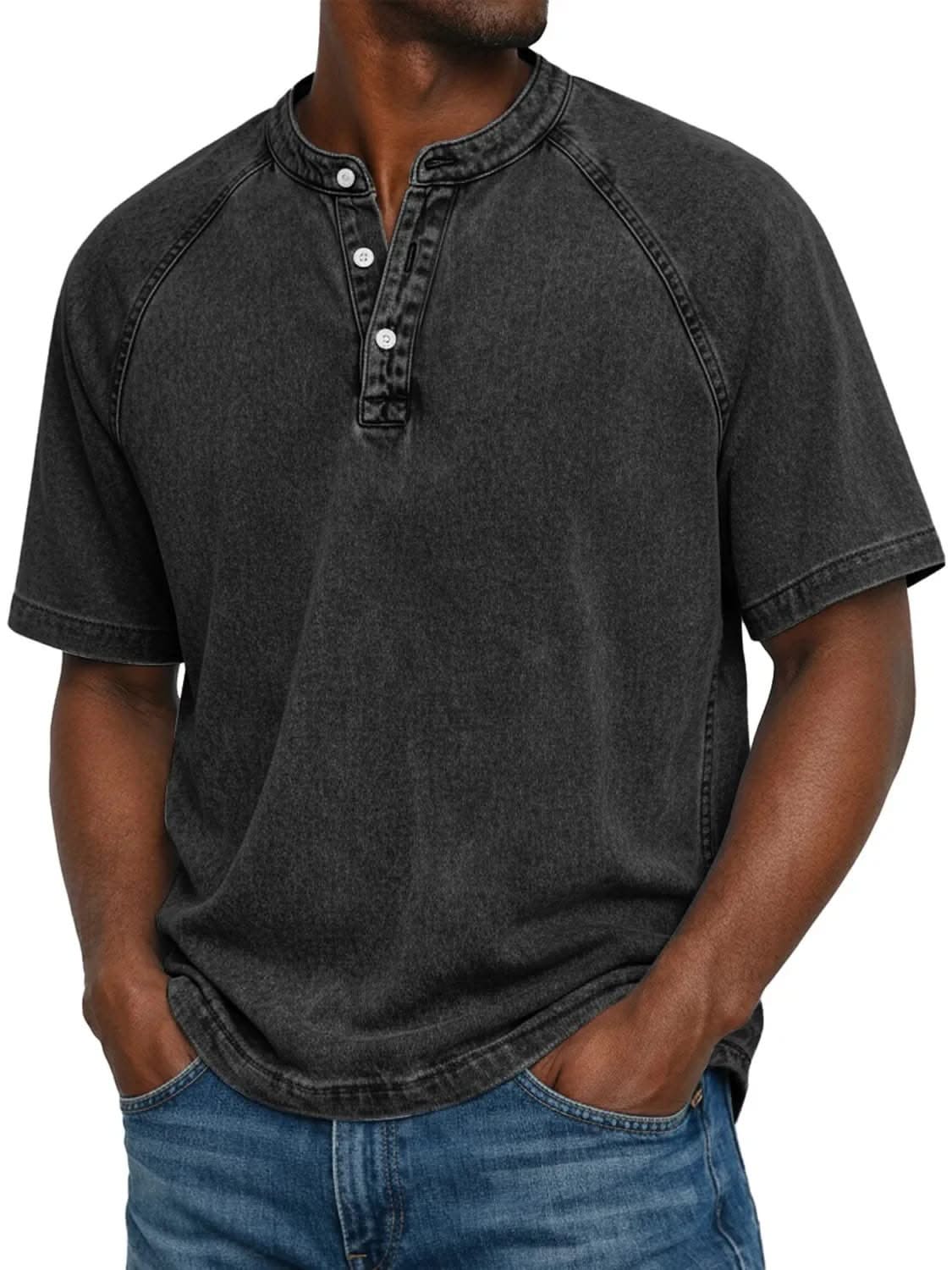 Locker Geschnittenes Henley