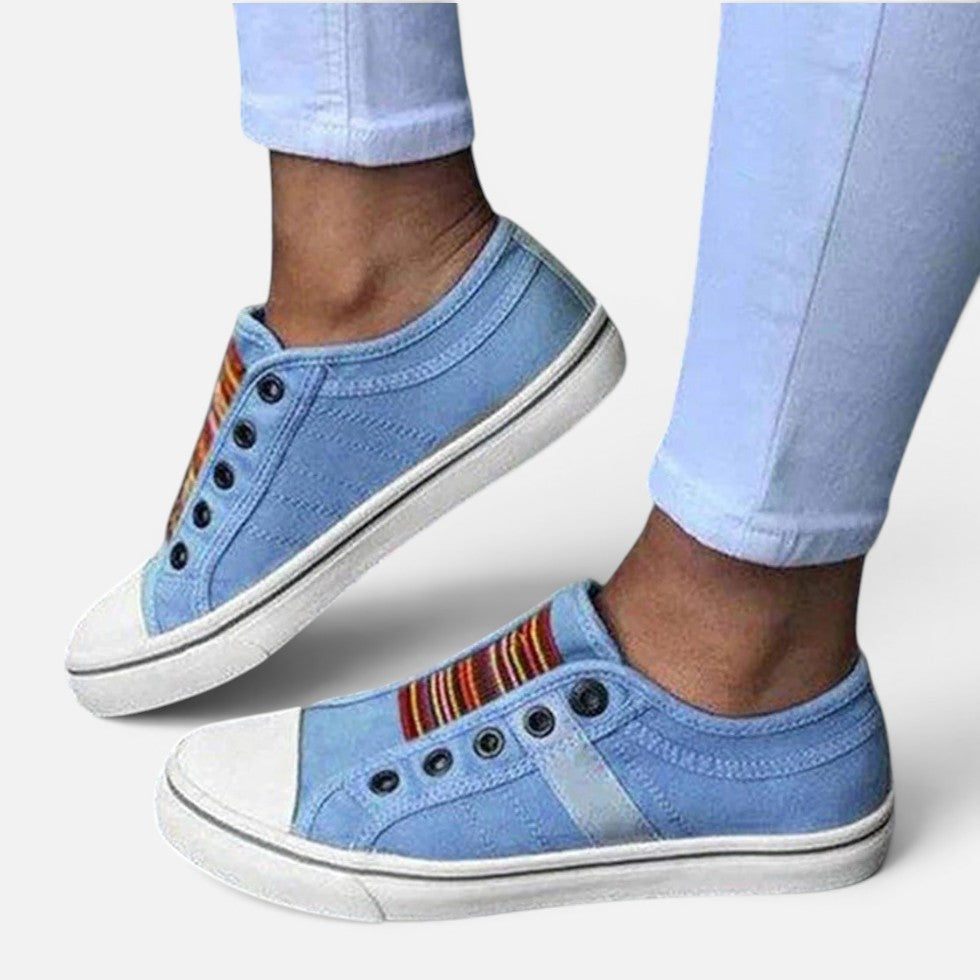 Damen-Sneaker mit Elastikeinsatz