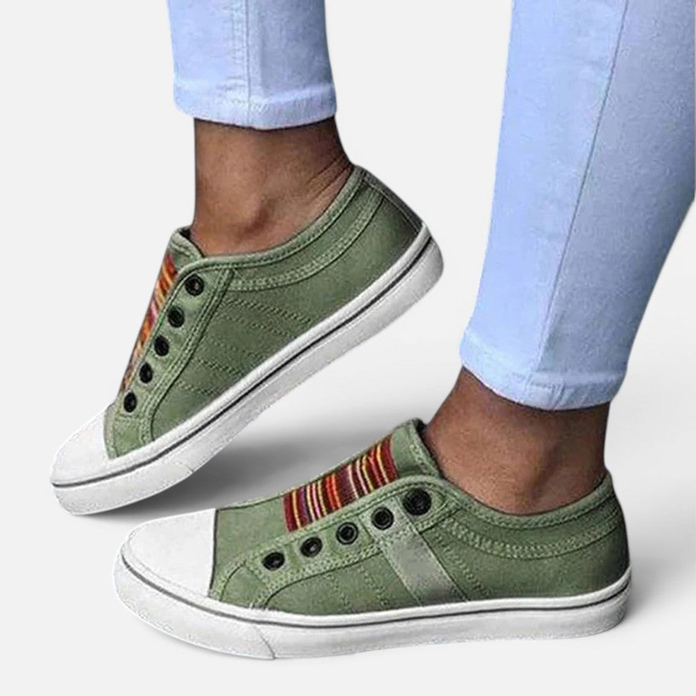 Damen-Sneaker mit Elastikeinsatz