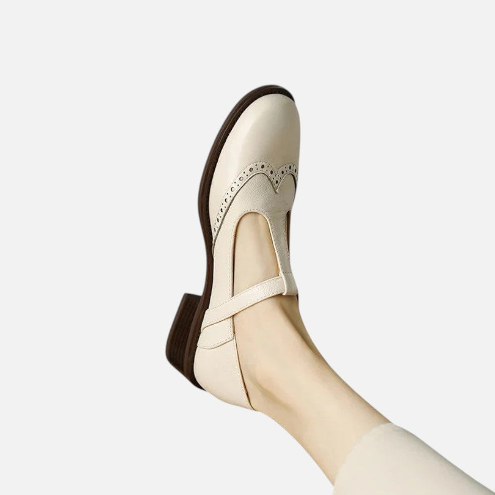 Damen-Riemchenschuhe Mit Schnalle