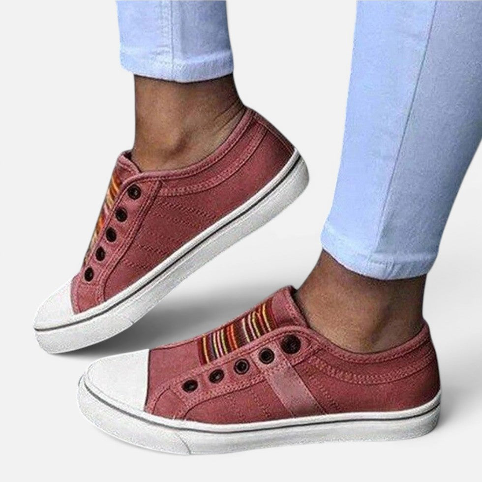 Damen-Sneaker mit Elastikeinsatz