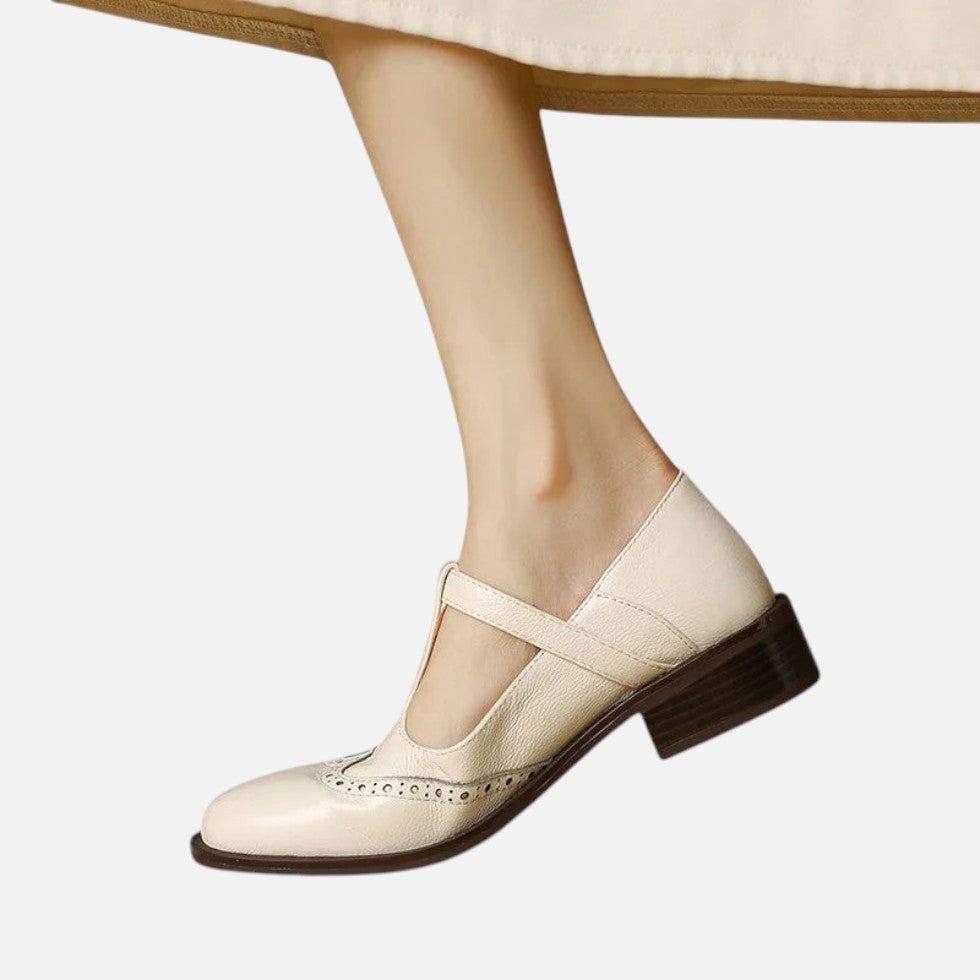 Damen-Riemchenschuhe Mit Schnalle