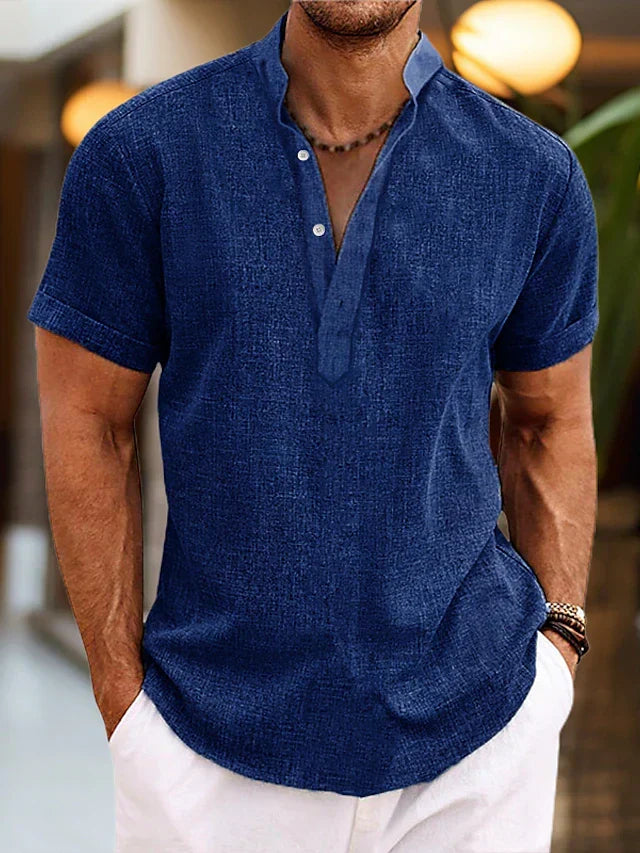 Landon Kurzarm-Henley