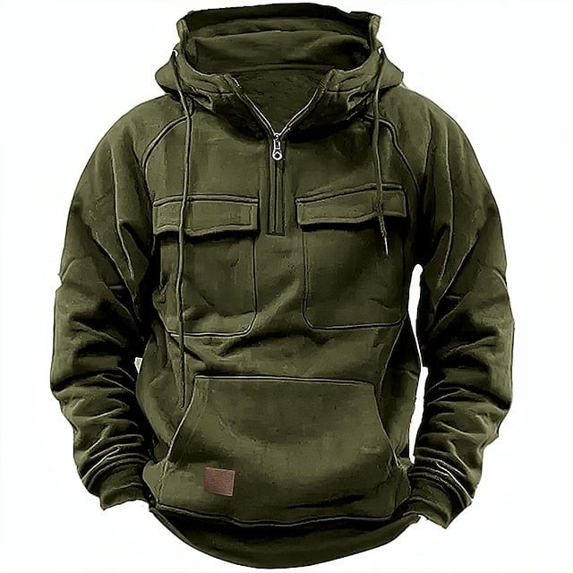 Herren-Kapuzenpullover Grau