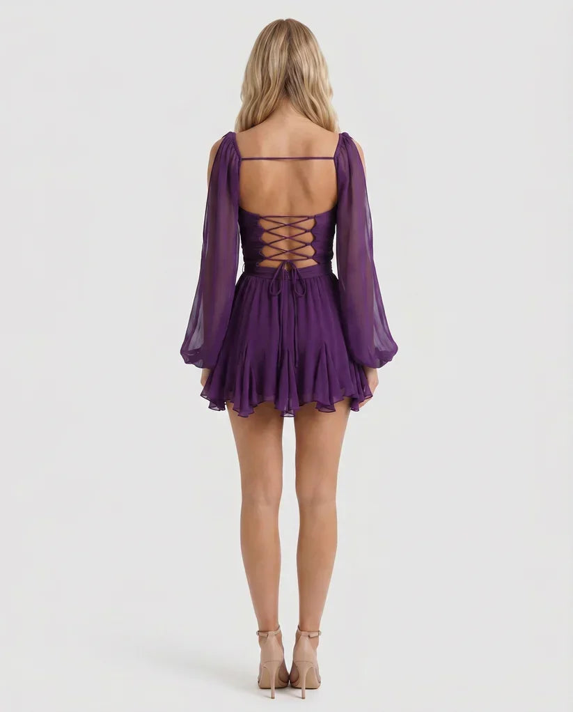 Elda Minikleid mit Volants