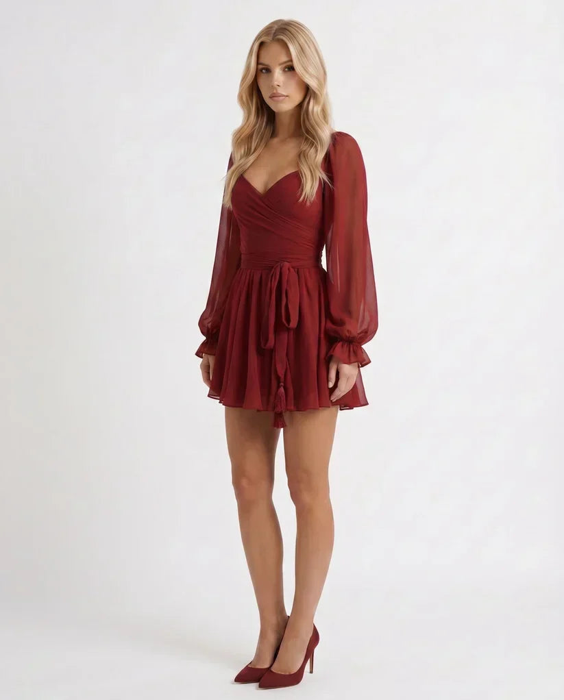 Elda Minikleid mit Volants