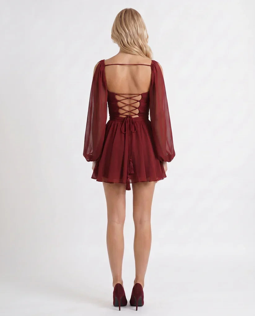 Elda Minikleid mit Volants