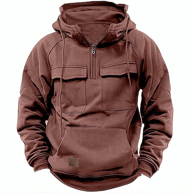 Herren-Kapuzenpullover Grau