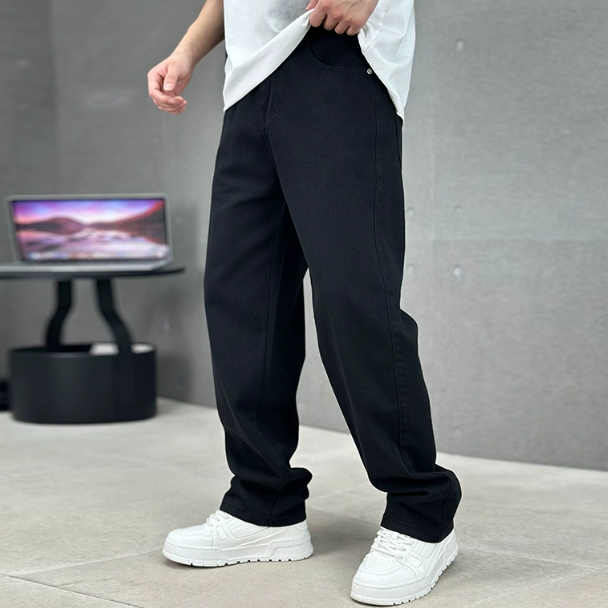 Herrenjeans Mit Weitem Bein