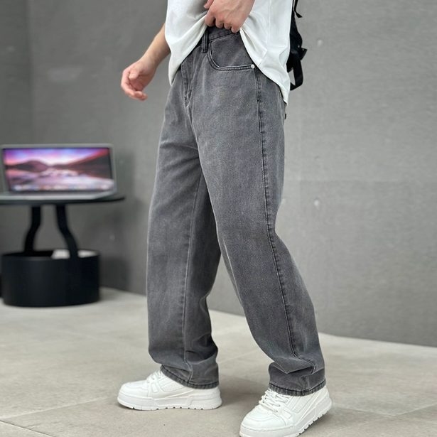 Herrenjeans Mit Weitem Bein