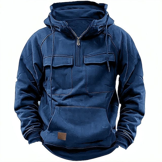 Herren-Kapuzenpullover Grau