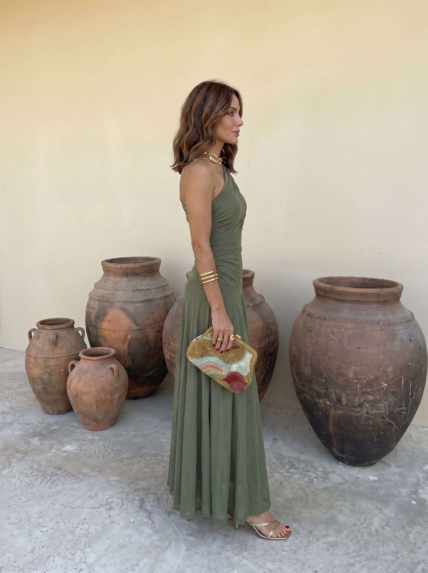 Toledo Asymmetrisches Maxikleid