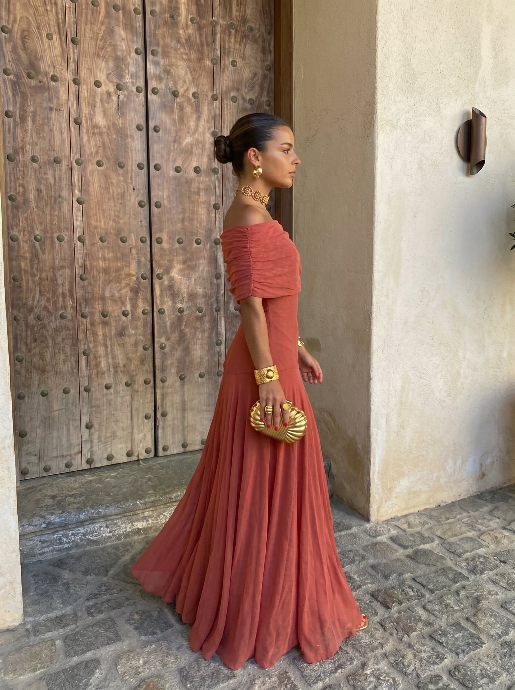 Toledo Asymmetrisches Maxikleid