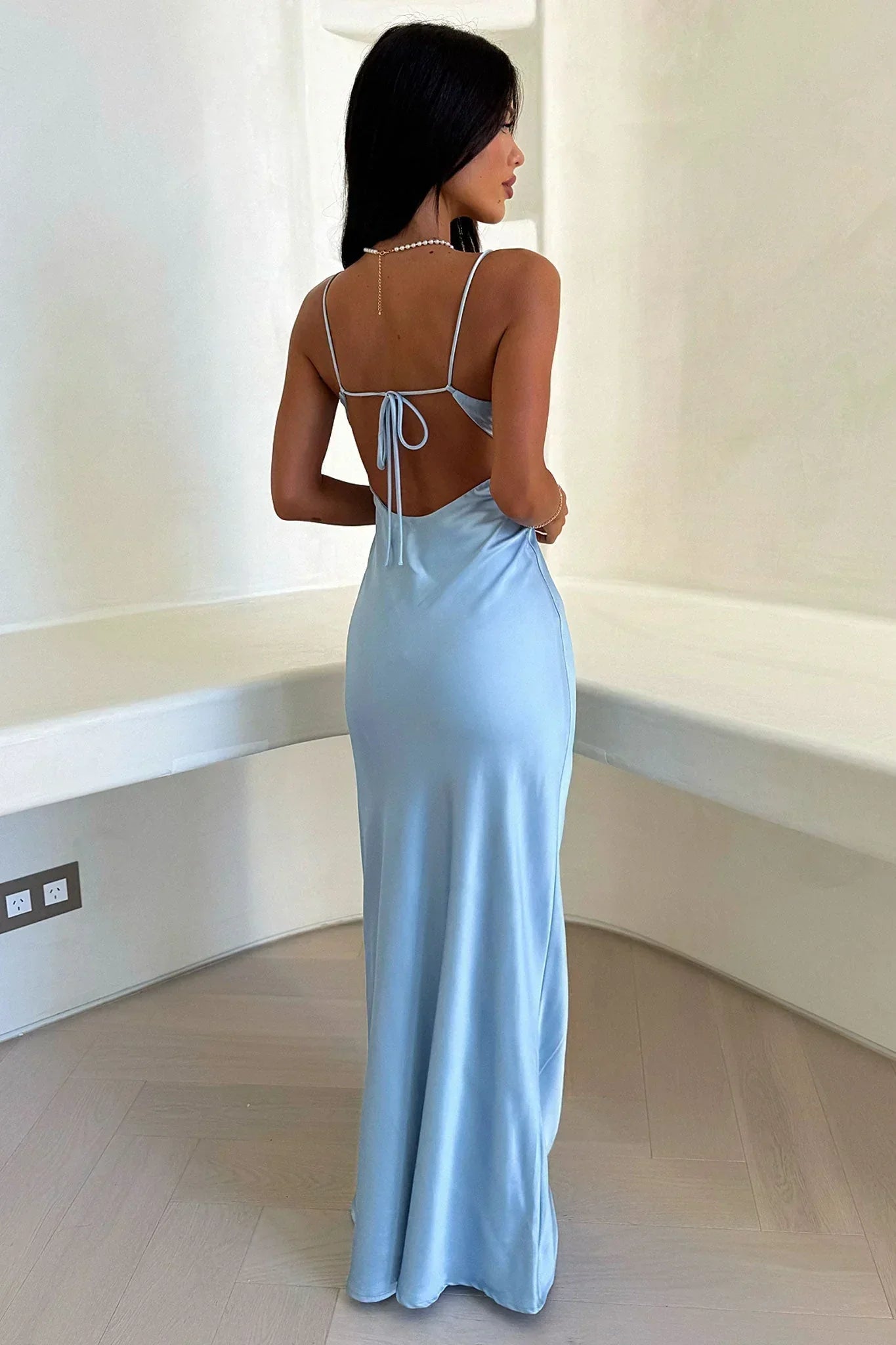 V-Ausschnitt Maxikleid für Hochzeiten