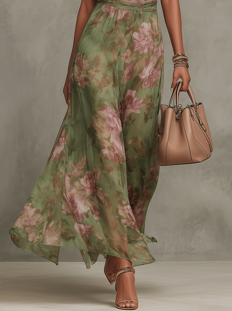 Maxikleid mit Blumenmuster