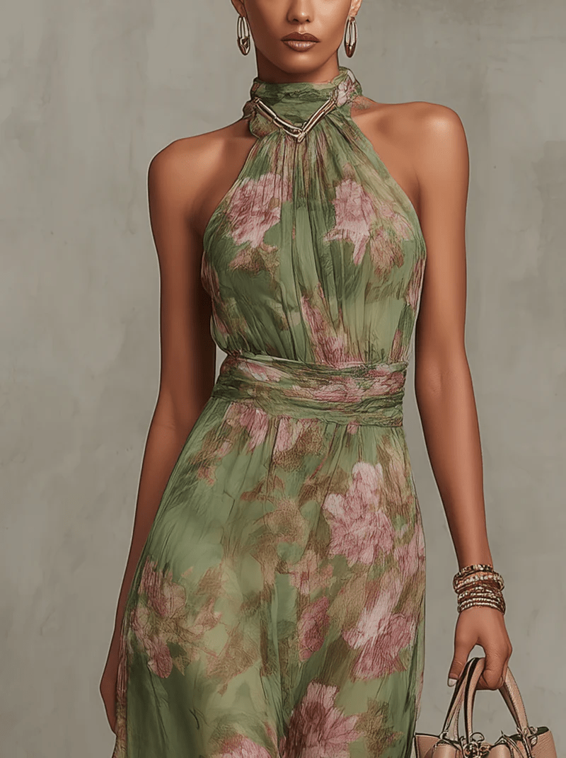 Maxikleid mit Blumenmuster