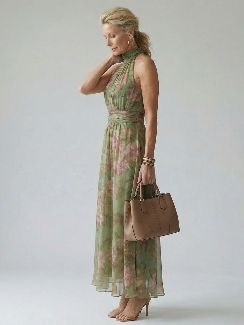 Maxikleid mit Blumenmuster