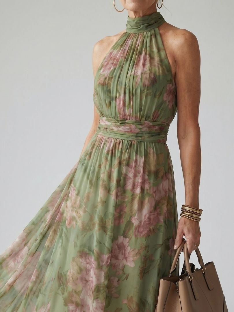 Maxikleid mit Blumenmuster