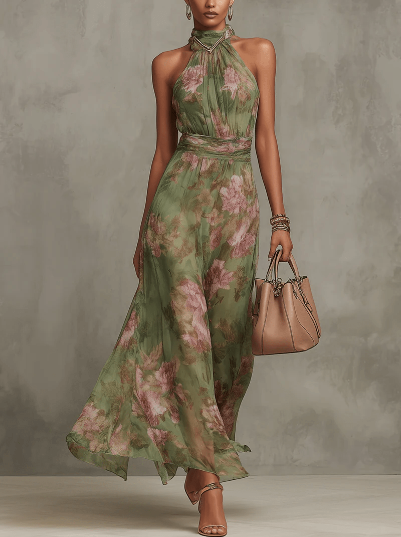 Maxikleid mit Blumenmuster