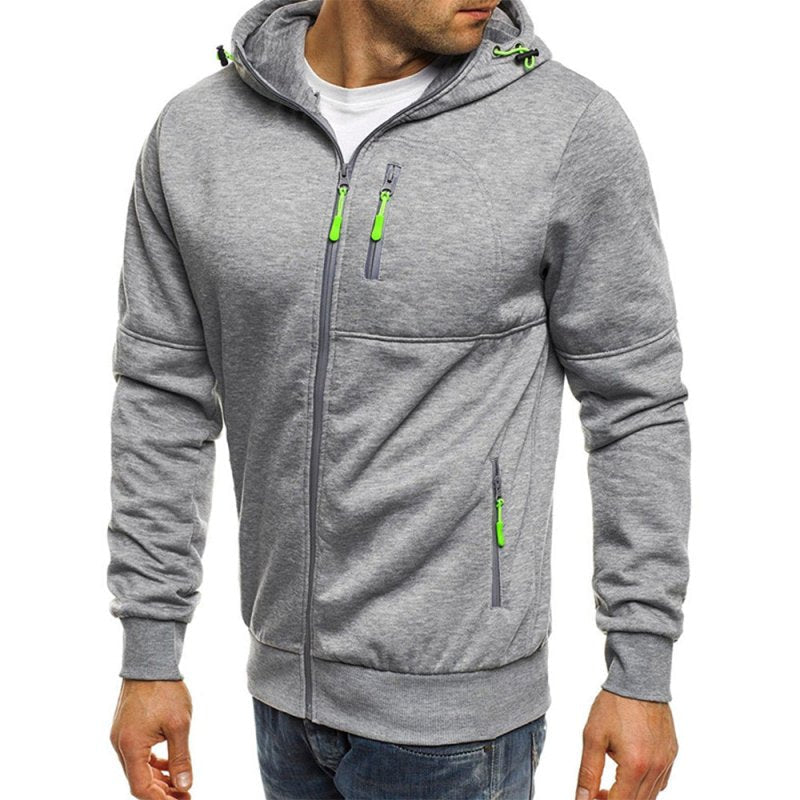 Kapuzenjacke Mit Durchgehendem Reißverschluss