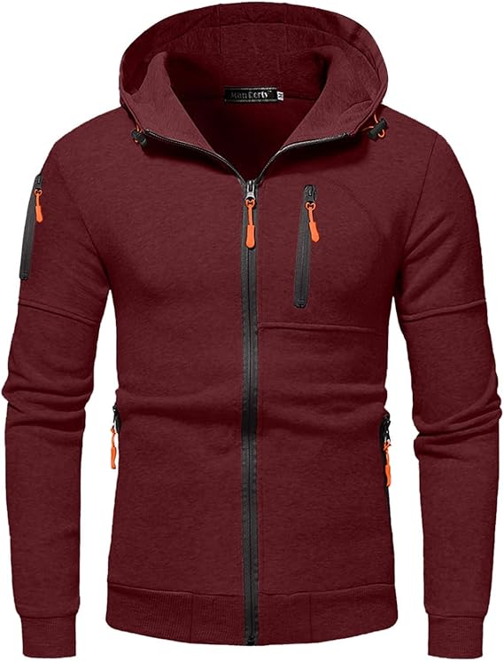 Kapuzenjacke Mit Durchgehendem Reißverschluss