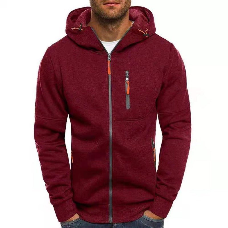 Kapuzenjacke Mit Durchgehendem Reißverschluss