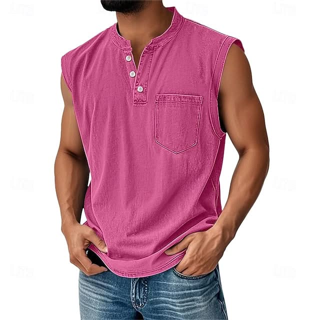 Henley-Top mit Vintage-Waschung