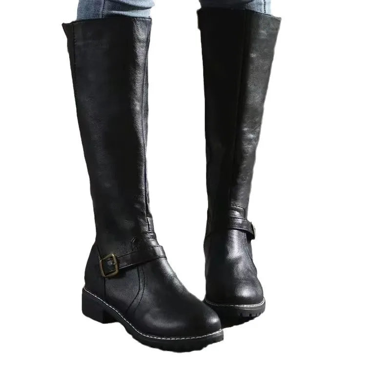 Damen-Komfortstiefel mit Schnalle