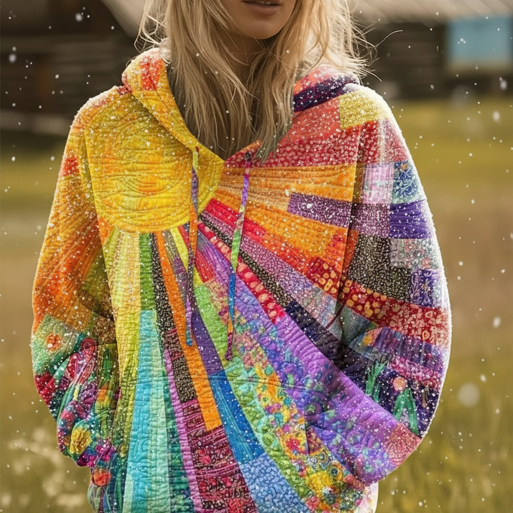 Amelia Oversize-Patchwork-Hoodie