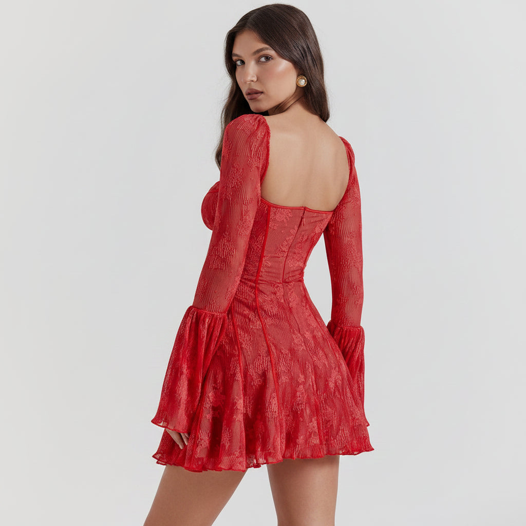Amelia Kleid Mit Glockenärmeln