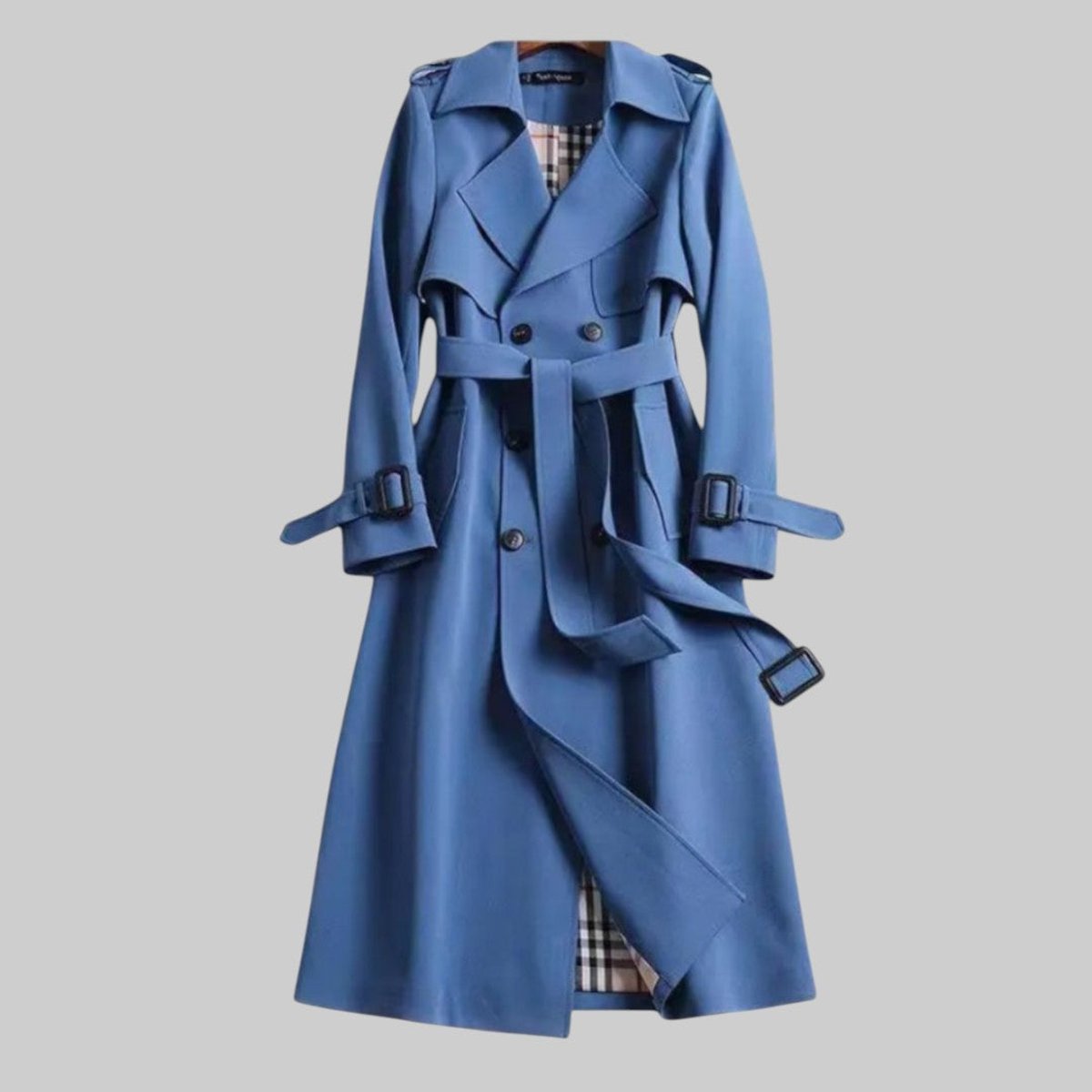 Amelia Doppelreihiger Parka mit Gürtel